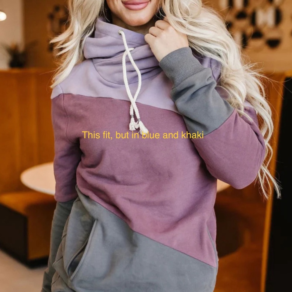 Colour blocked AMPERSAND AVE hoodie